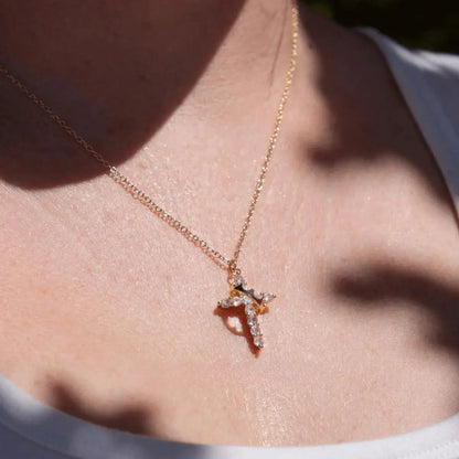✨ Crown Cross Necklace – Faith-Inspired Elegance for Everyday Grace ✝️